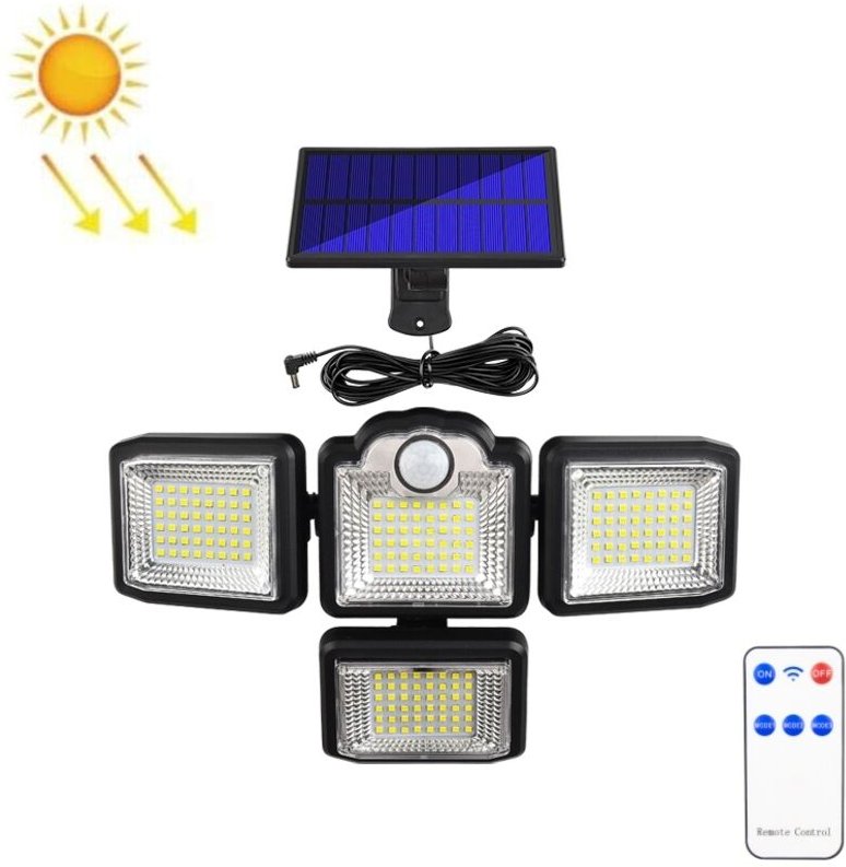 Solar-Außenleuchte mit Bewegungsmelder: Wasserdichte Solarleuchten für Garten, Terrasse und Veranda