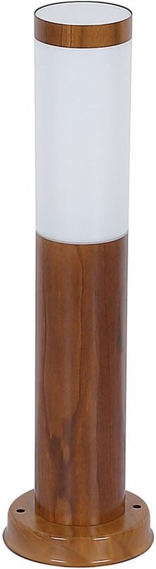 Wegeleuchten Außen Edelstahl Standleuchte Garten Terrassenlampe Außen stehend, holzoptik opal rustikal, 1x E27, DxH 7,6x...