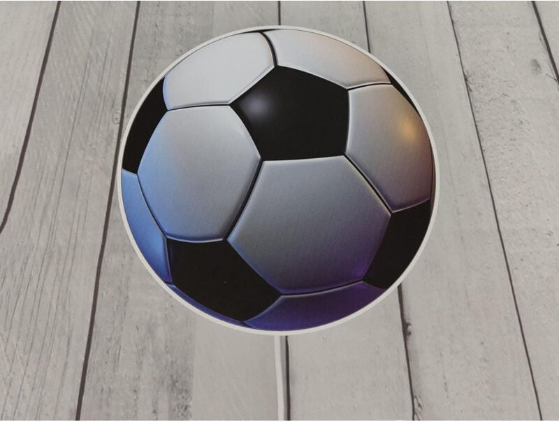Kinderzimmer Wandlampe Fußball, Schalter und Stecker, ø 25cm