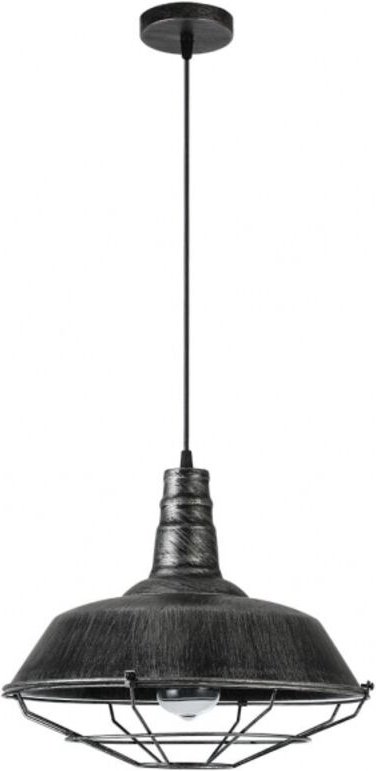 Anhänger flamenco 1xe27 rustikal-silber regx36x36 cm