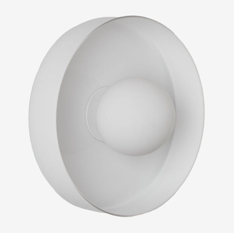 Thumbnail - Wandleuchte für Badezimmer Jaxal Weiss Ø25 cm - Sklum
