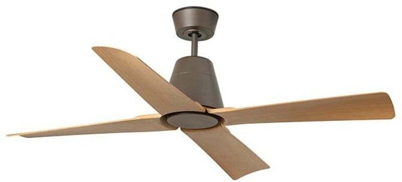 Typhoon m Ventilator ohne Licht braun/Holz für den Außenbereich