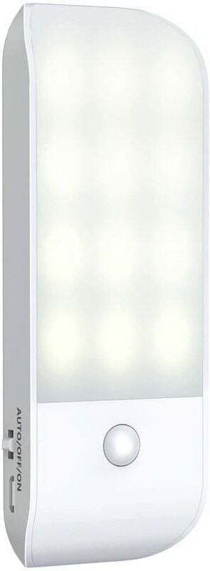 USB-aufladbares LED-Nachtlicht mit Bewegungsmelder (EIN/AUTO/AUS), naturweiß, magnetisch, für Wohnzimmer, Schlafzimmer, ...