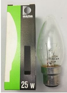 Klare Birne B22 25W - Weiß - Mazda