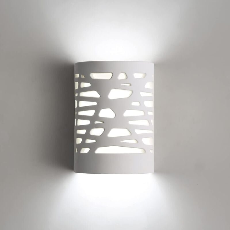 Led Wandleuchte Weißes Licht Moderne Innenwandlampe Gips Wandlampe für Wohnzimmer Schlafzimmer Treppenhaus Flur Nachtlic...