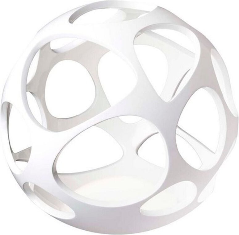 Inspired Mantra Organica Tischlampe, 9-flammig, G9, max. 5 W, glänzendes Weiß/poliertes Chrom