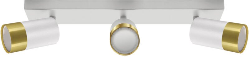 PUZON SPT GU10 3L weiß/gold Wand- und Deckenstrahler