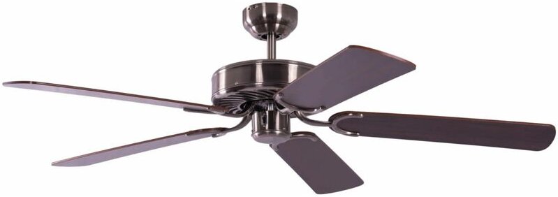 Deckenventilator Potkuri Silber / Mahagoni