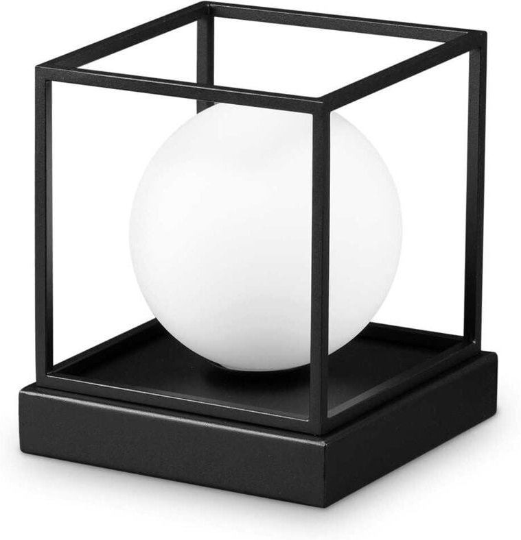 Lingotto Globe Tischlampe Schwarz Klein - Ideal Lux