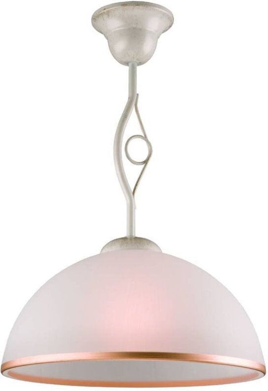 Lamkur Retro Dome Pendel-Deckenleuchten Weiß, 1x E27