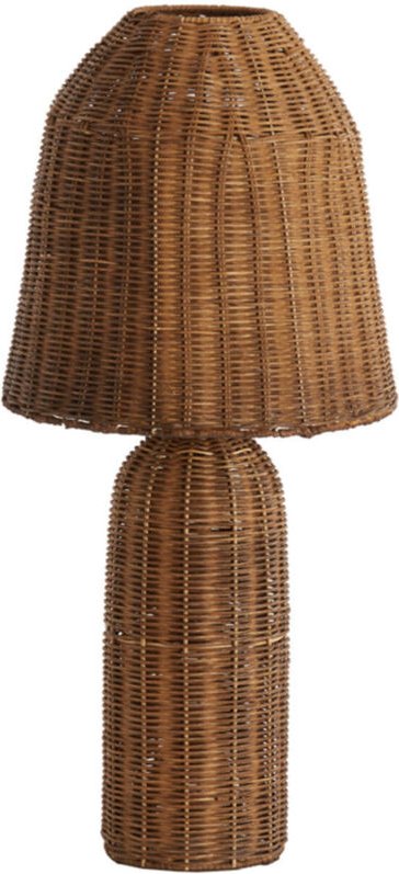 Light & Living - tischlampe - Mandor - braun - rattan - Ø 29cm -