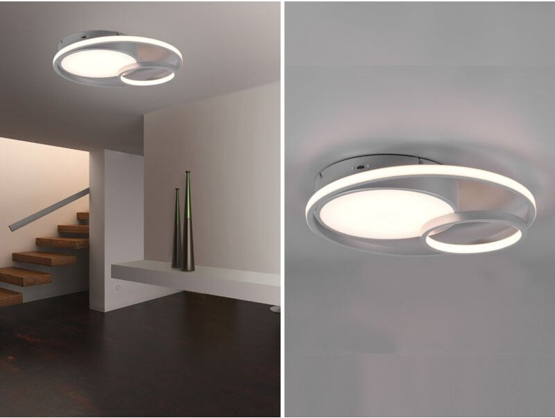 Reality - led Deckenleuchte vuelta Titan 3 Stufen Dimmer, Lichtfarbe einstellbar, Ø48cm