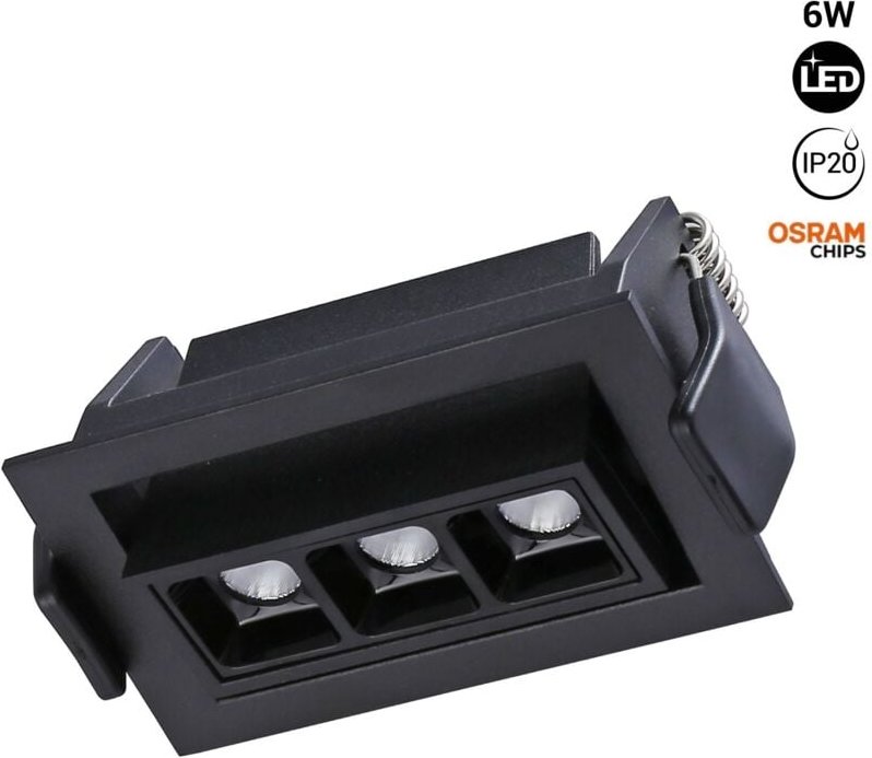 Barcelona Led - LED-Einbauleuchte 6W - schwenkbar - UGR18 - CRI90 - osram LEDs -