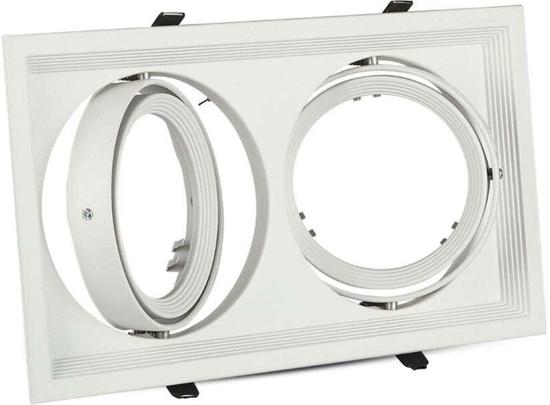 V-tac - Double flame installed double flame for ar111 lamps white color 3576