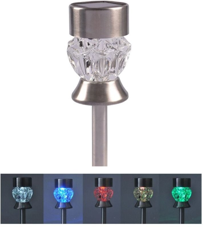 Buri - Solar-Gartenstecker mit Farbwechsler Solarlampe Solarleuchte Gartenlampe