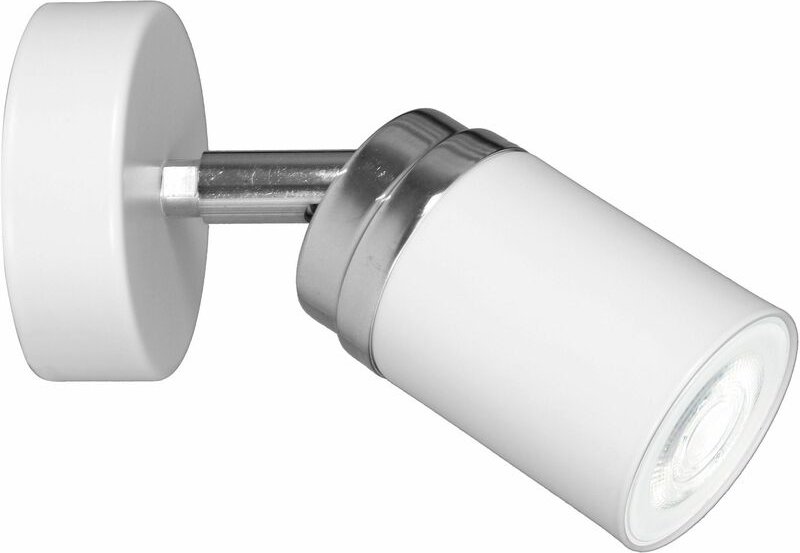 Leselampe Wand Weiß Chrom GU10 Metall Wandleuchte innen