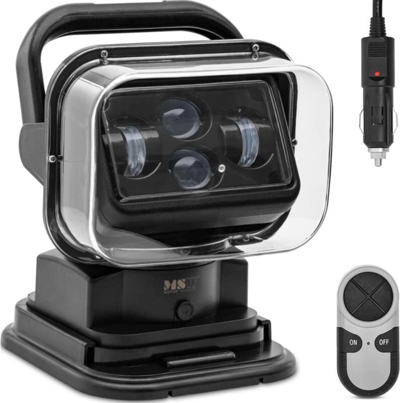 LED-Suchscheinwerfer mit Magnetfuß und Fernbedienung für Auto, Boot, 9–32 V, 60 W