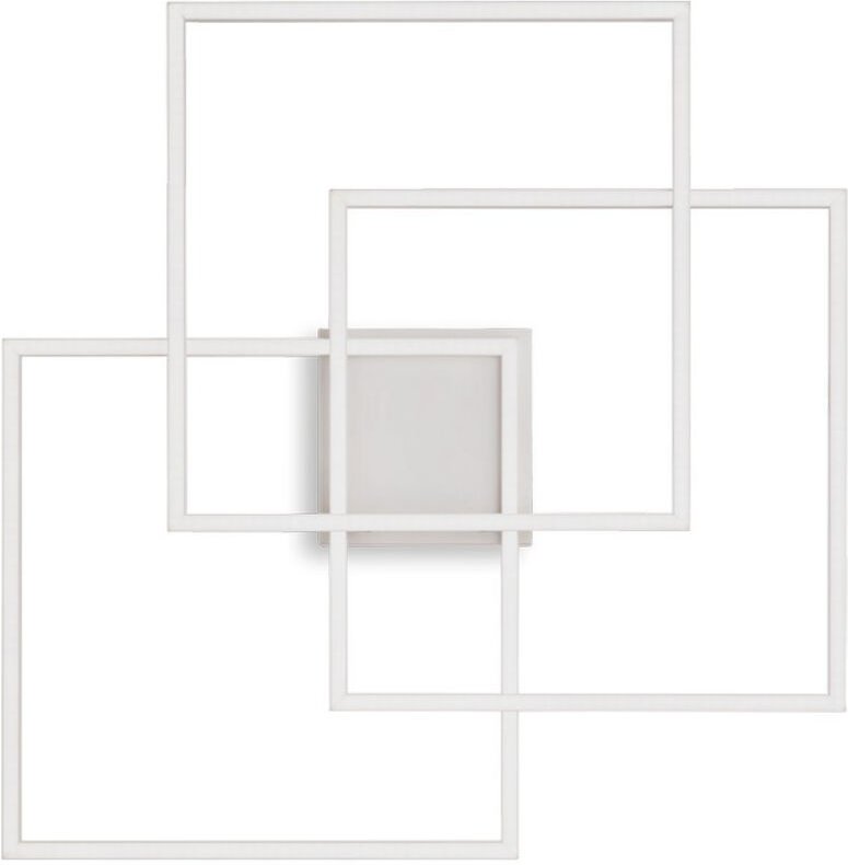 Ideal Lux - frame Quadratische integrierte LED-Deckenleuchte, halbbündig, Weiß 2700 k