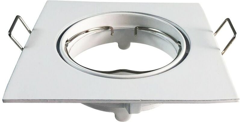 Verstellbarer Einbauhalter quadratisch weiß