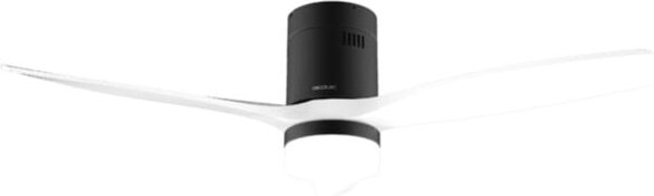 Cecotec Deckenventilator de EnergySilence Aero 5600 Aqua Black&White Connected de 40 W und 52",Wifi, Fernbedienung, Schu...