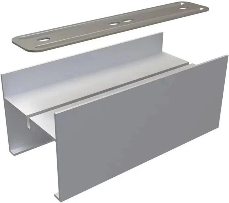 Trade Shop - CONNETTORE LINEARE PROLUNGA PER LAMPADARIO PLAFONIERA LL57-120C-B3C IN ALLUMINIO LL57-D -