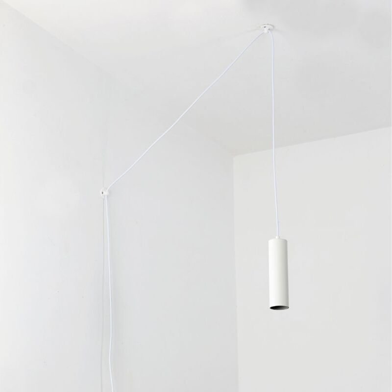 Barcelona Led - Minimalistische Pendelleuchte mit Kabel und Stecker "Rim" - GU10