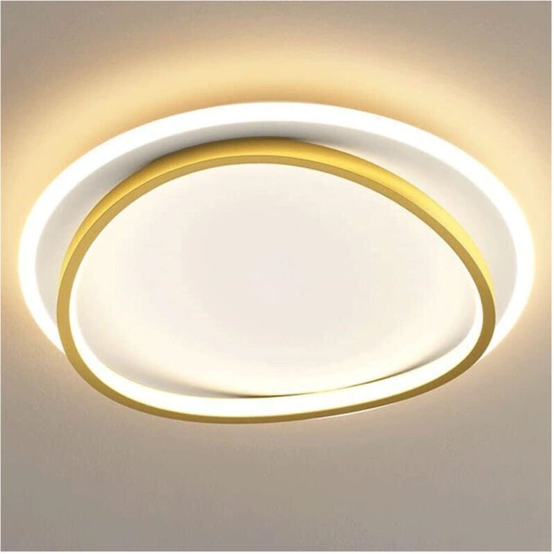 Thumbnail - Trade Shop Traesio - Trade Shop - LED-Deckenleuchte, 36 w, Kreis, Weißgold, modern, rund, natürliches Licht, 71493 -