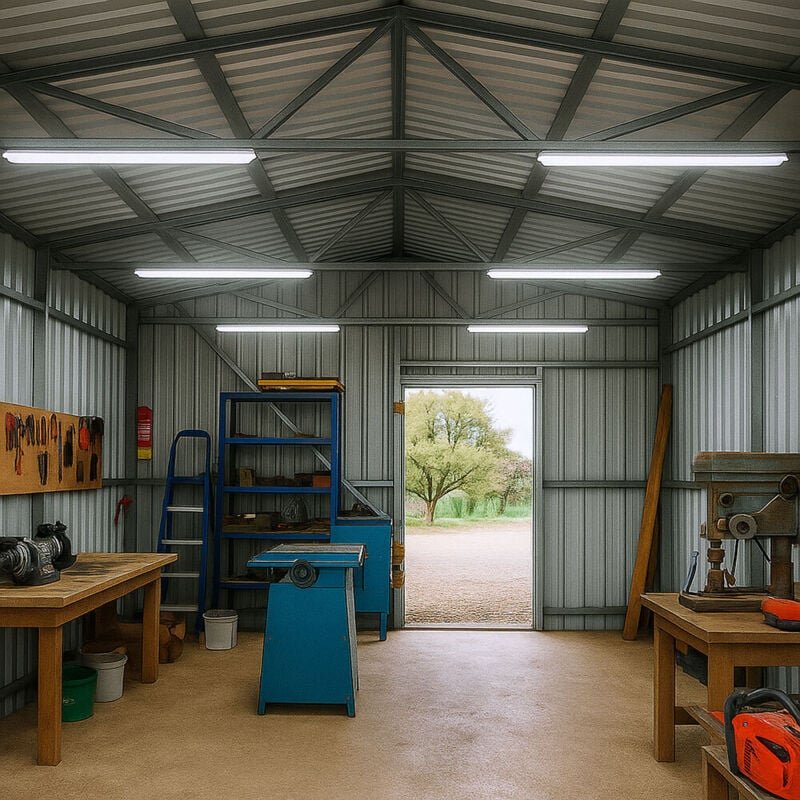 Led Feuchtraumleuchte 150 cm Kellerleuchte Wannenleuchte 5760 Lumen 48 Watt Kaltweiß 6er set