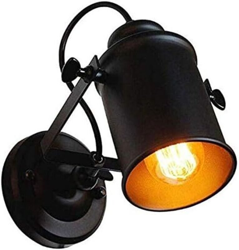 Fei Yu Retro-Industrie-Deckenleuchte/Wandleuchte im Vintage-Loft-Stil mit E27-Fassung für Bars, Restaurants und Cafés