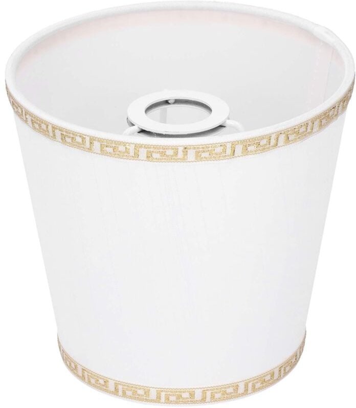 6-teiliges Lampenschirmset aus reinweißem Stoff für Schlafzimmer, Studio oder Hotelarbeitszimmer.