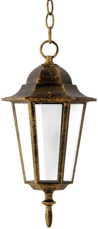 Retro Garten Hängeleuchte Liguria E27 IP43 Patina Goldlux 202178