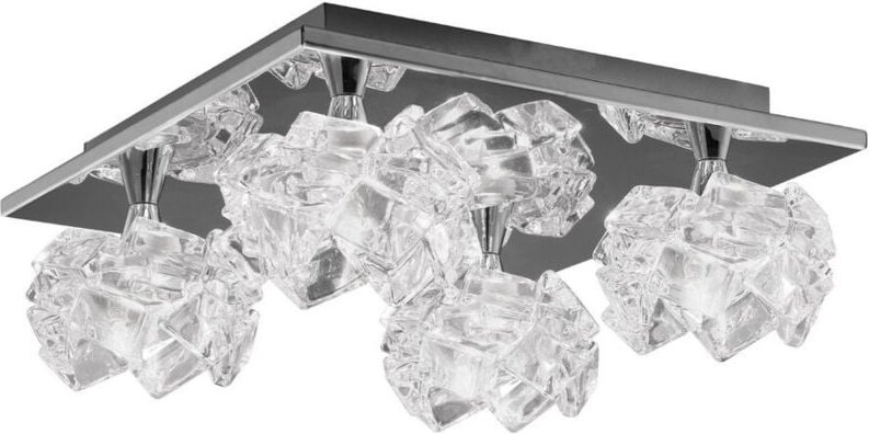 Inspired Mantra - Artic - Unterputz 4 Licht G9 Quadrat, Chrom poliert