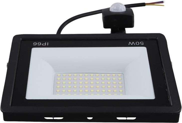 Tlily - Sensor led Flutlicht 50W, Induktionsstrahler IP66 Wasserdicht