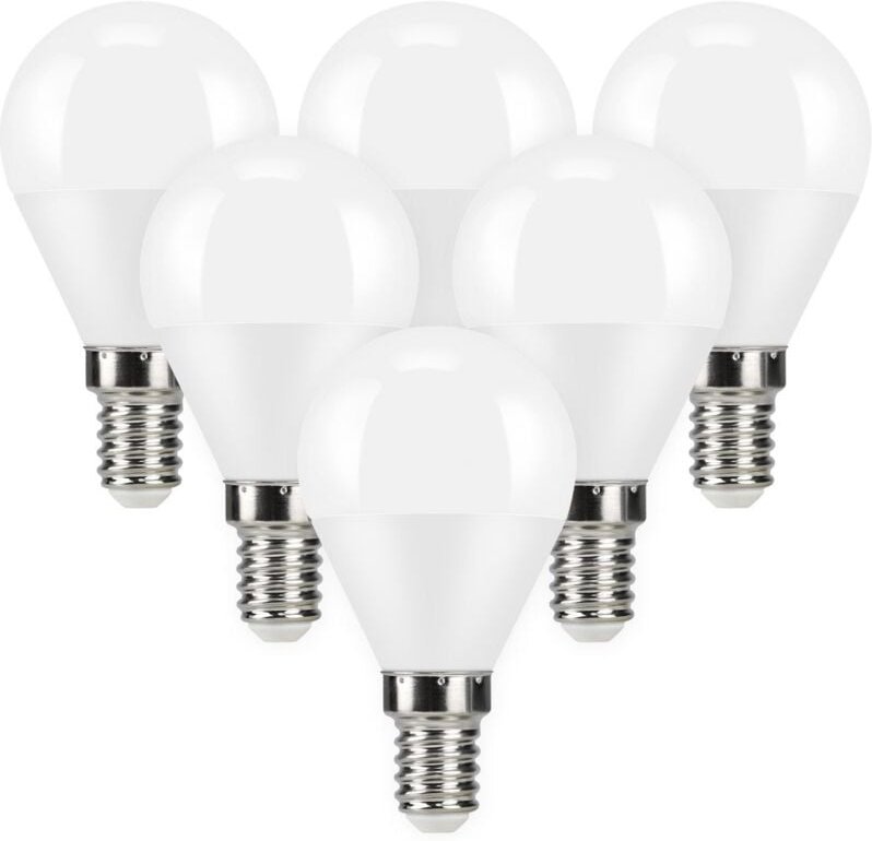 Gbly - Glühbirne E14 led Warmweiss: 6er Pack 5W Leuchtmittel P45 Lampe Tropfenform Birne entspricht 50W Halogenlampe Glo...