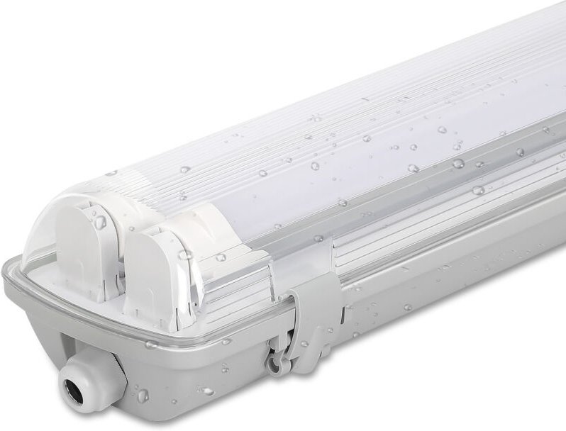 Jiubiaz 20X LED Feuchtraumleuchte Badlampe Keller Wannenleuchte Tube Lamp 120cm 2 x 18W T8 Röhre Neutralweiß 4500K IP65