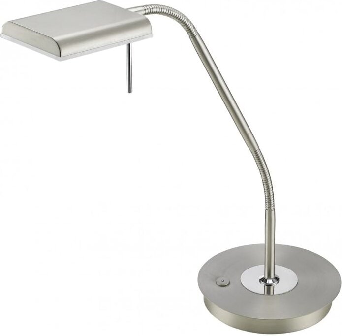 Trio Lighting Bergamo Nickel dimmbare Studio-LED-Lampe