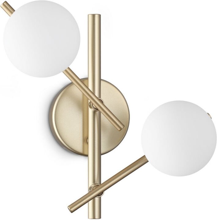 Ideal Lux ATLAS Globus-Wandleuchten Gold 2x G9