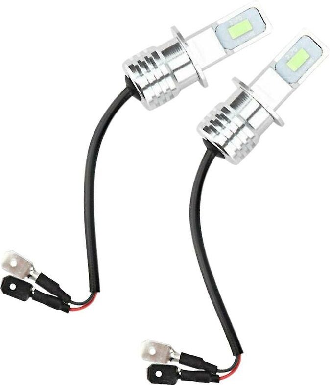 Woosien - 2 Stück H3 LED-Nebelscheinwerfer-Umrüstsatz Super Blue Drl Lampe 8000 k 110 w