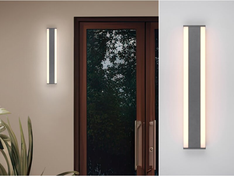 Trio Leuchten - led Außenwandleuchte dawson Up and Down Lichteffekt, Anthrazit 60cm lang