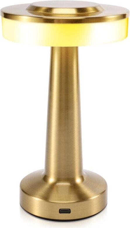 Touch led Wiederaufladbare Tisch Lampe Esstisch Hotel Bar AußEn Kleine Dekorative Lampe,Gold