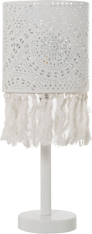 Weiße Metalltischlampe, 1x14, max.40W ° 18x41CMPour Alle Stile, um dem Haus eine Note zu verleihen