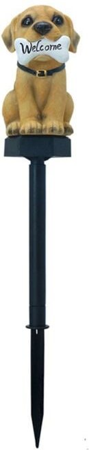 Solar-Ambientelampe „Welpe“ für Rasen und Garten