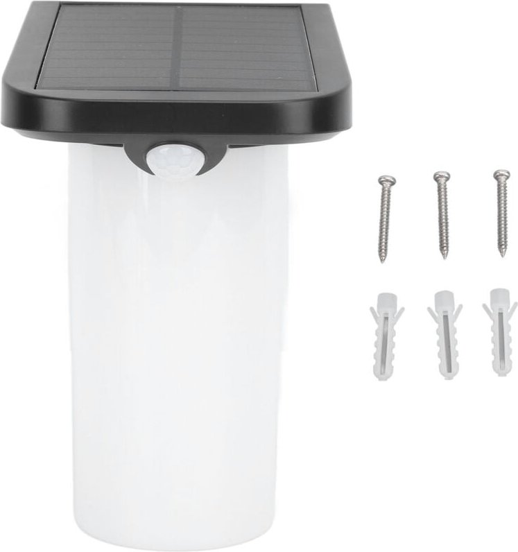 LED-Wandleuchte mit zweistufigem Solar-Bewegungsmelder, IP54 wasserdicht, für Gärten