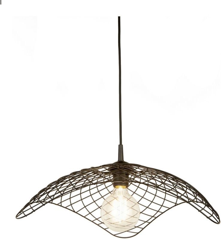 Searchlight Parachute Deckenpendel aus schwarzem Metall