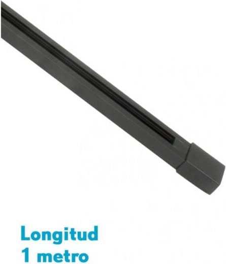 Pindal Strahlerschiene schwarz 1m 2 Drähte 2x100x3,5 cm