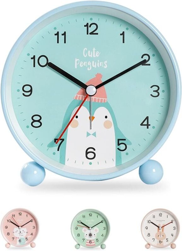 Kinderwecker für Jungen und Mädchen, Lernwecker für Kinder – Tag/Nacht, einfach einzustellen und batteriebetrieben, gerä...