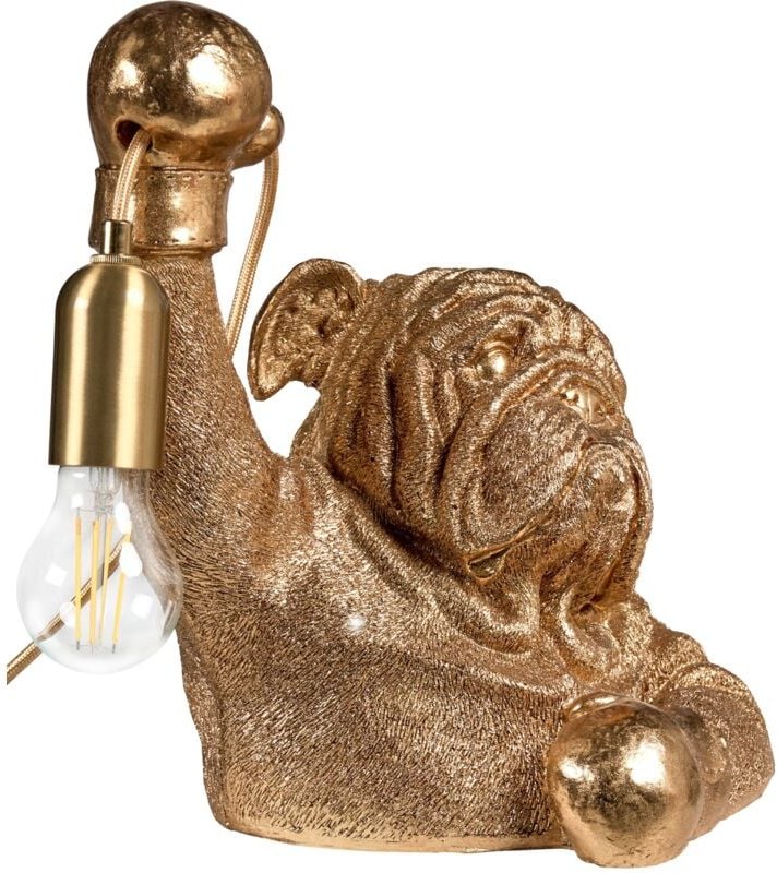 Tischlampe Hund MIKE Gold