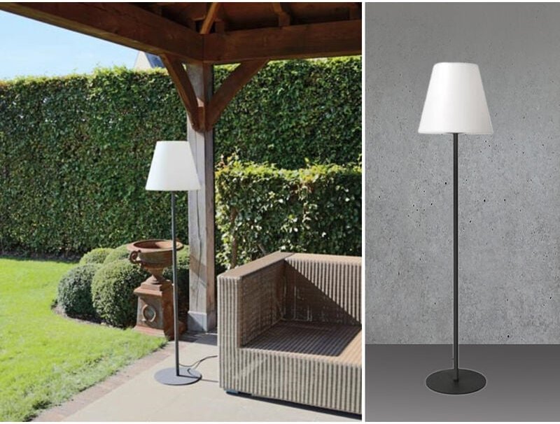 Meinewunschleuchte - led Aussenstehleuchte mit 3m Kabel für Garten & Terrasse, IP65 - 150cm hoch