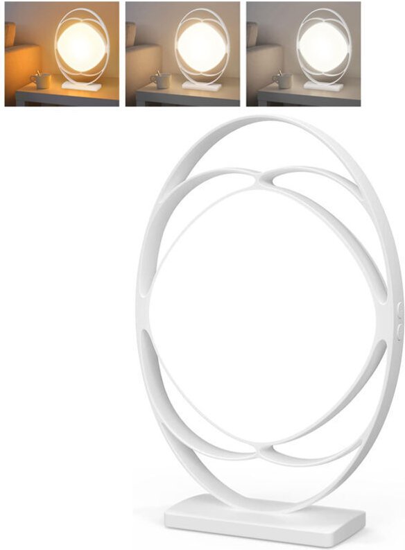 Lichttherapielampe, SAD 10000 Lux, UV-freie Lampe mit 3 Farbtemperaturmodi, einstellbarer Helligkeit und Speicherfunktio...