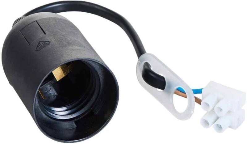 Baufassung E27 230V schwarz, mit Lüsterklemme